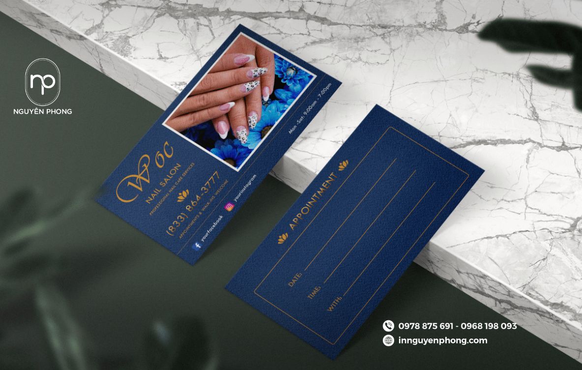 in thẻ liệu trình spa chất lượng